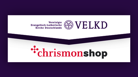 Die Logos von VELKD und chrismonshop